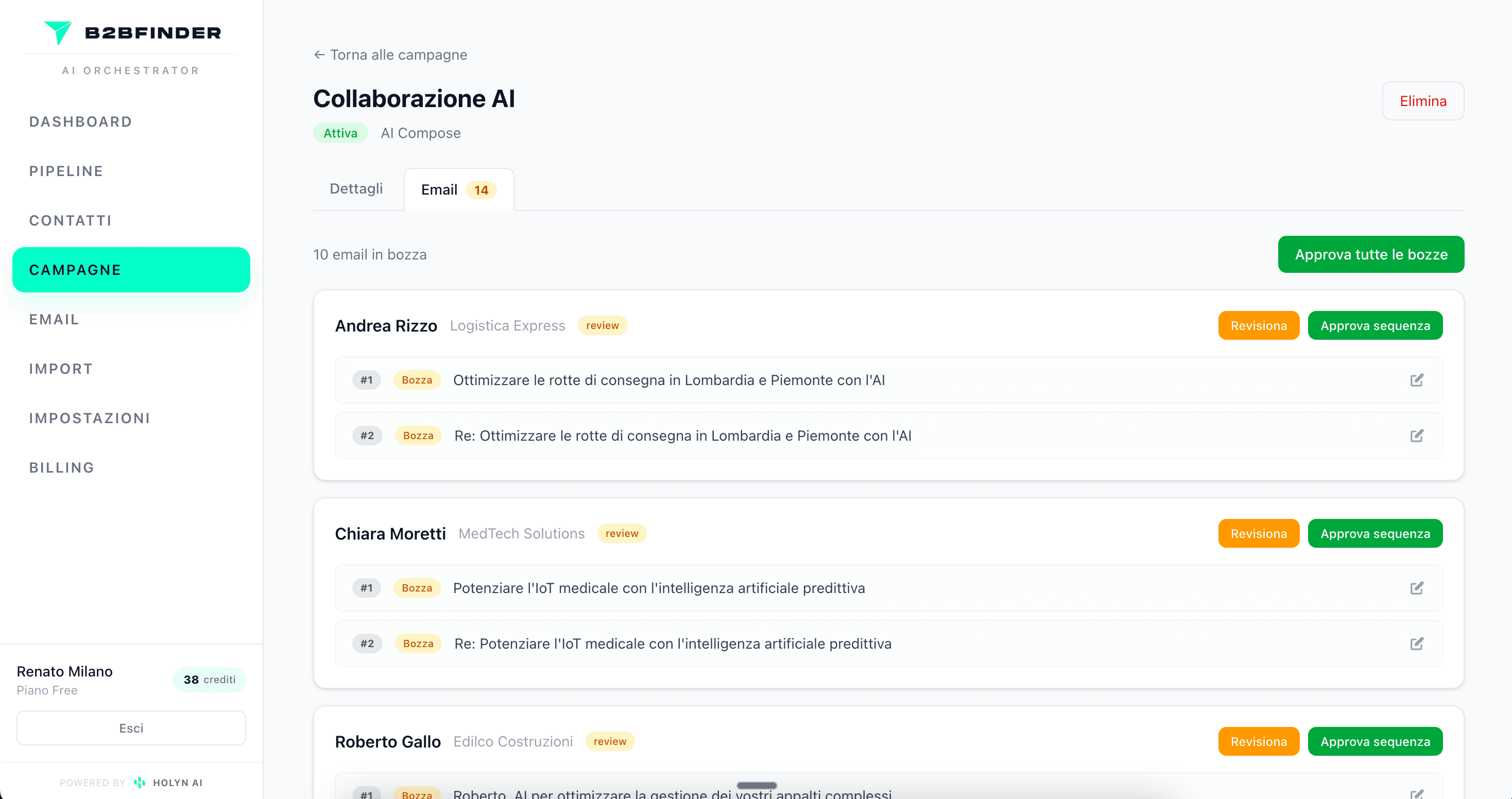 Campagne email B2BFINDER