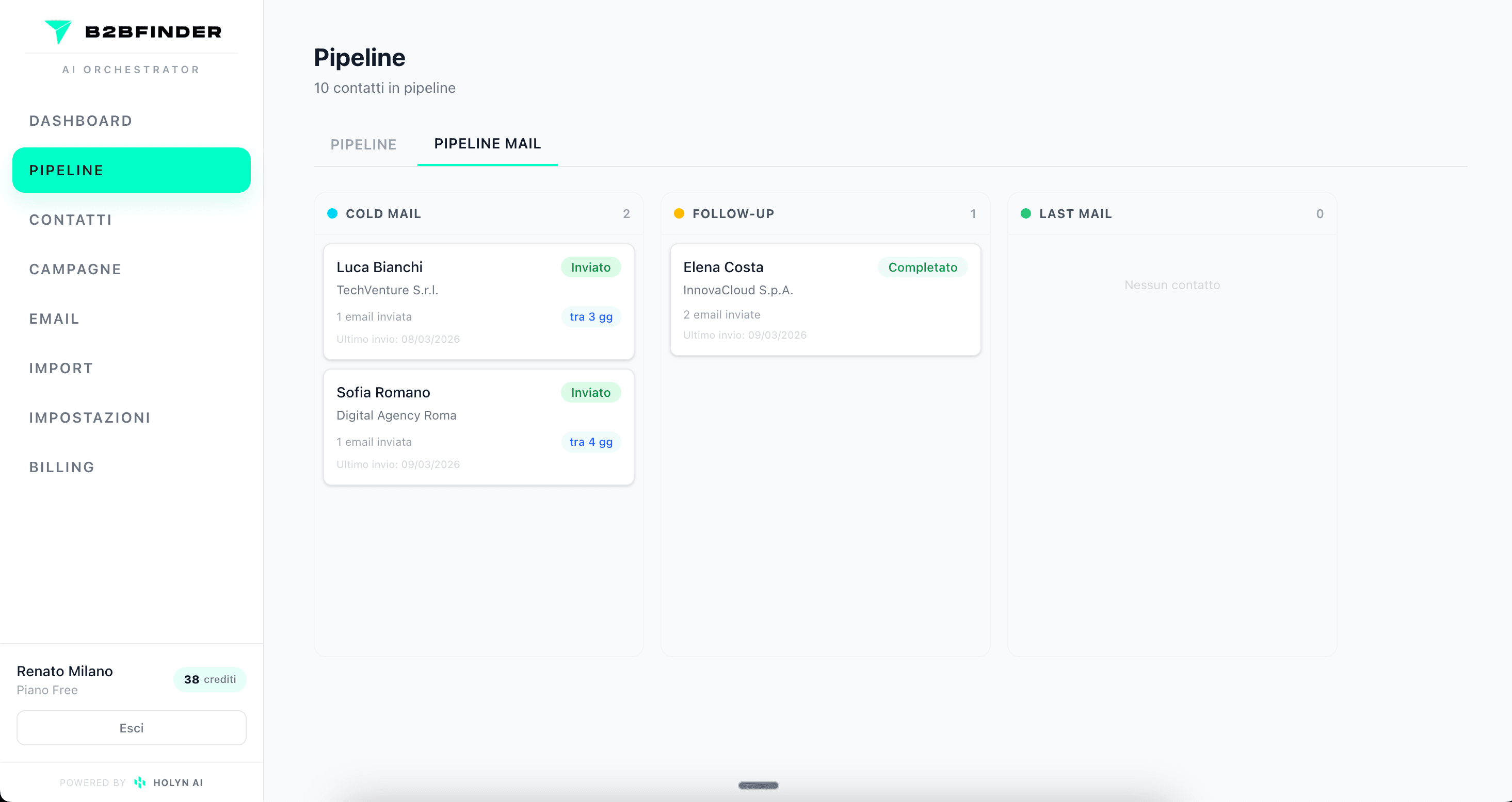 Pipeline Mail follow-up B2BFINDER